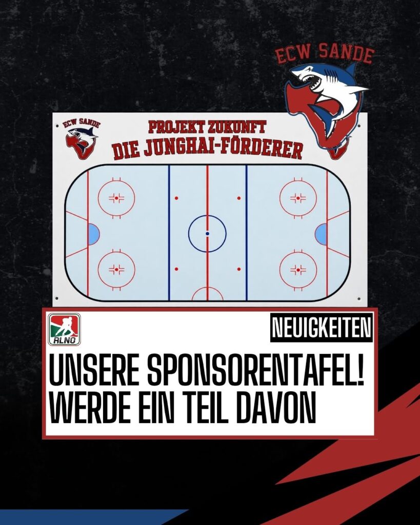 Werde auch du ein Teil unserer Junghaie-Sponsorentafel